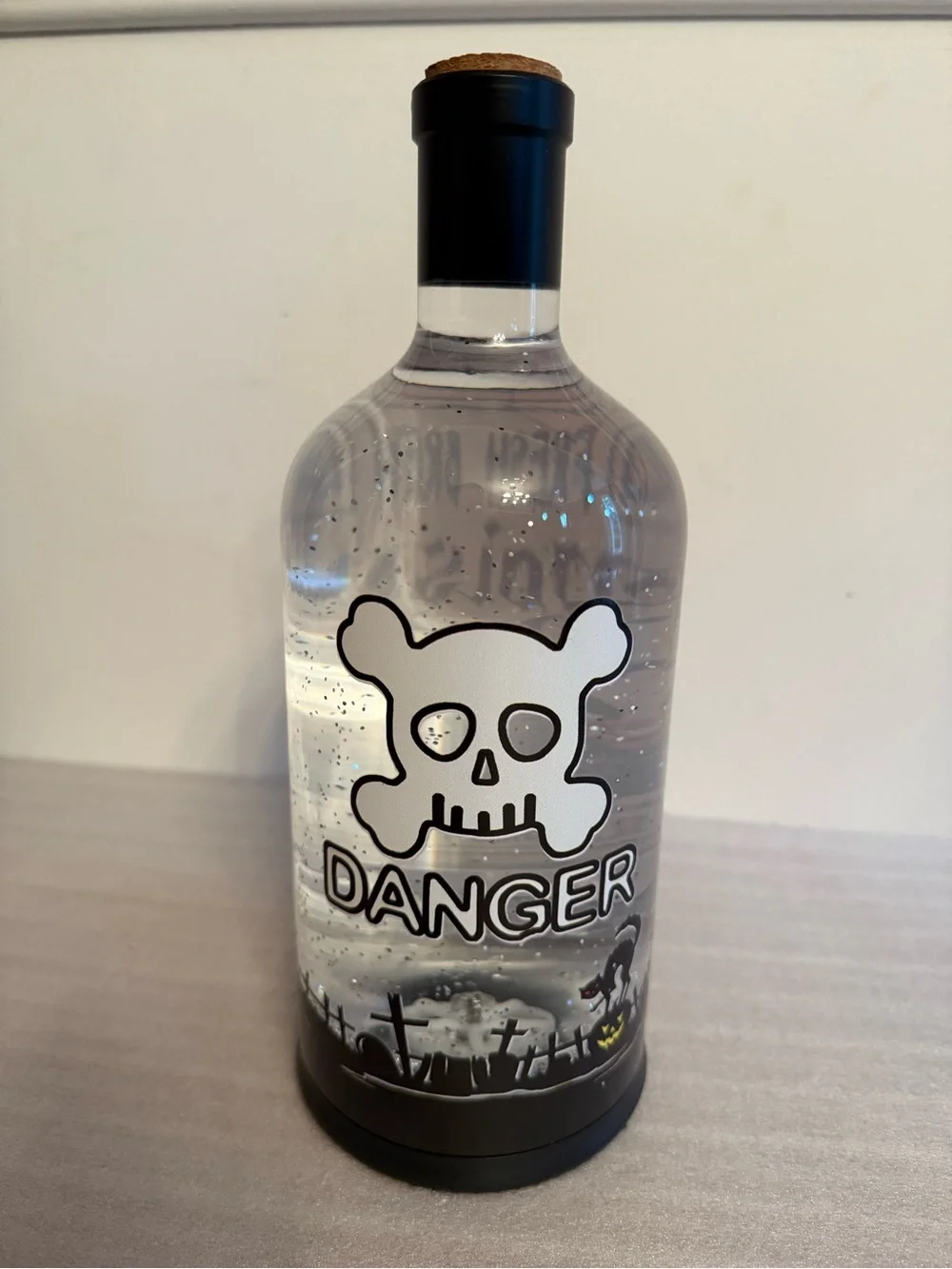 Halloween Glitter Motion Poison Bottle Cracker Barrel Exclusive